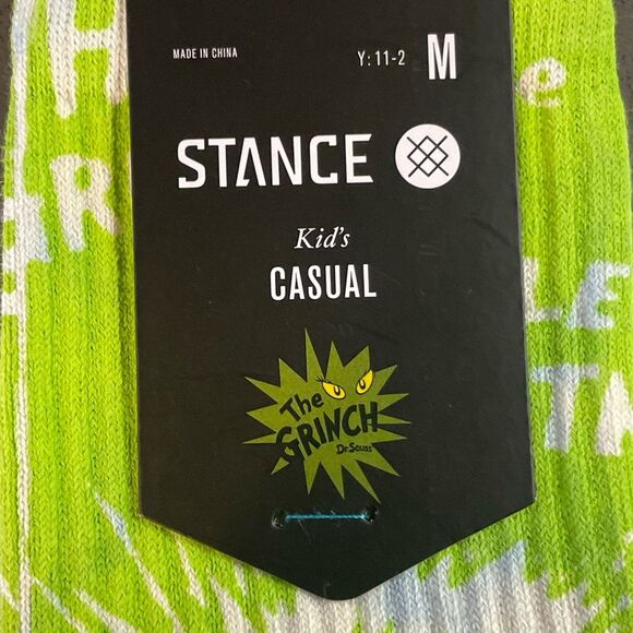 Stance Noise Noise Noise Crew Socks (kids Medium, Offwhite) 11-2 New - Picture 6 of 6